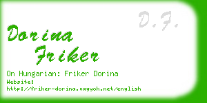 dorina friker business card